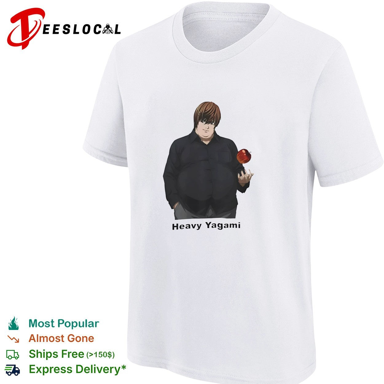 Heavy Yagami Death Note parody shirt