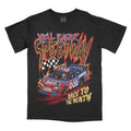 Hell Racer - Comfort Colors Graphic Tee Shirt Top Hoodie, Sweatshirt | CiraTrend.com