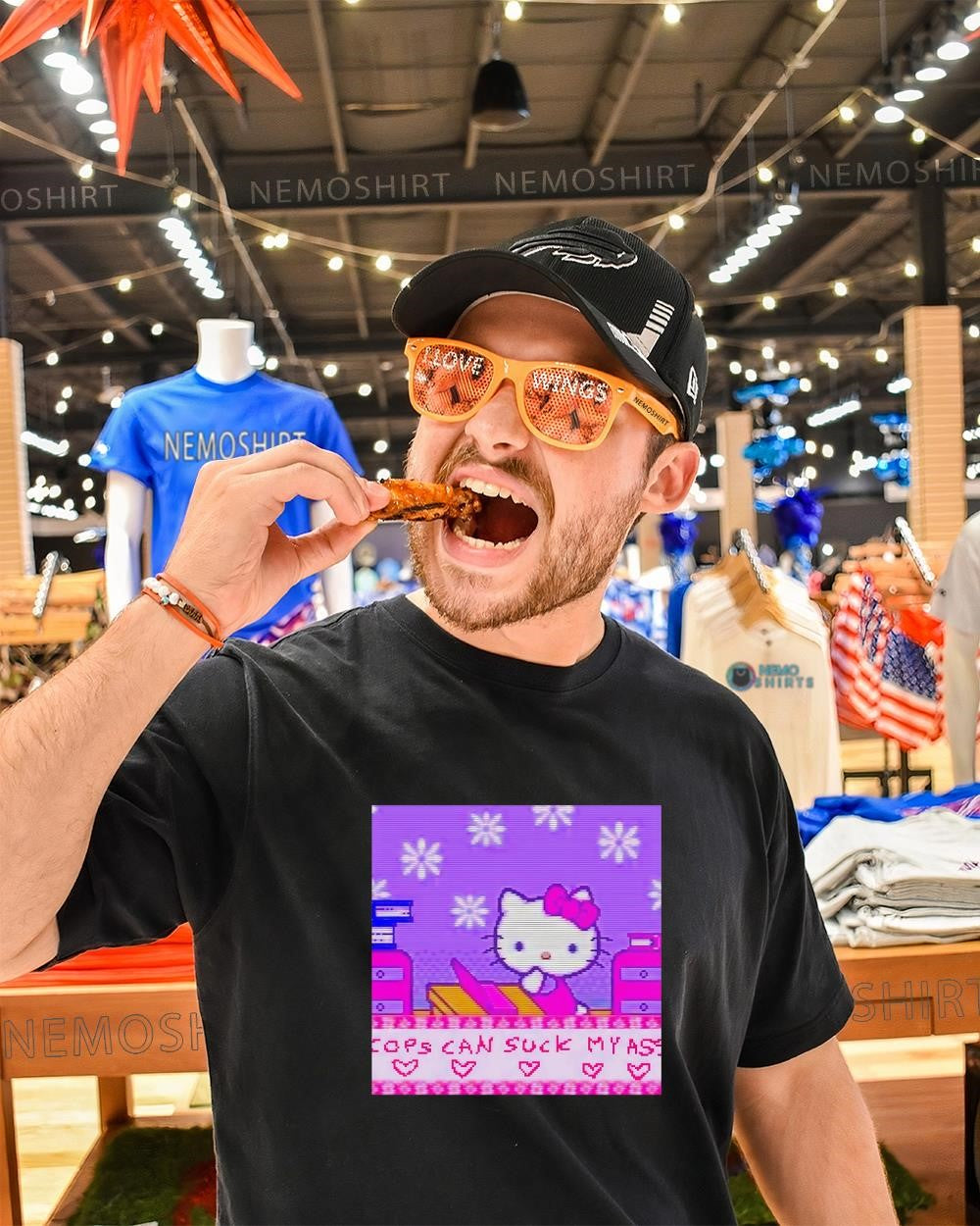 Hello Kitty cops can suck my ass shirt
