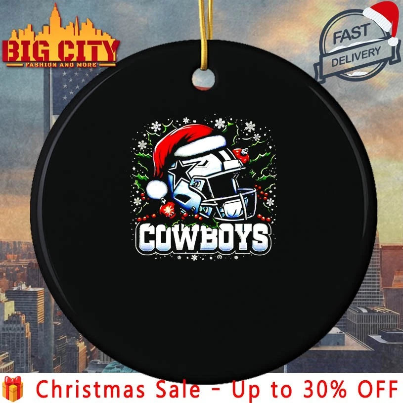Helmet Santa Hat Dallas Cowboys Christmas shirt