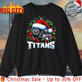 Helmet Santa Hat Tennessee Titans Christmas shirt