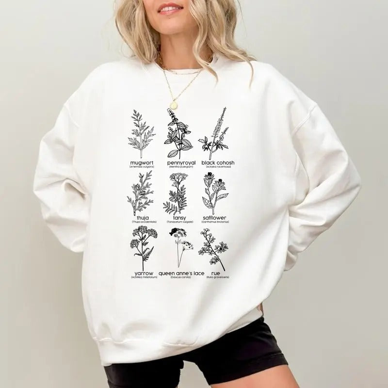 Herbs for Reproductive Freedom T-Shirt, Feminist Plant Lover Tee, Empowerment Apparel for Women, Unique Botanical Shirt...