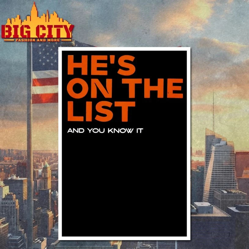 He’s On The List And You Know It Christmas shirt