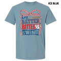Hey Batter Swing Comfort Colors T-Shirt 'NLB' Hoodie, Sweatshirt | CiraTrend.com