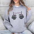 Hey Cancer Getting the Finger Pink Ribbon October Shirt, Breast Cancer Support Halloween Hoodie Sweatshirt, Breast Cancer...