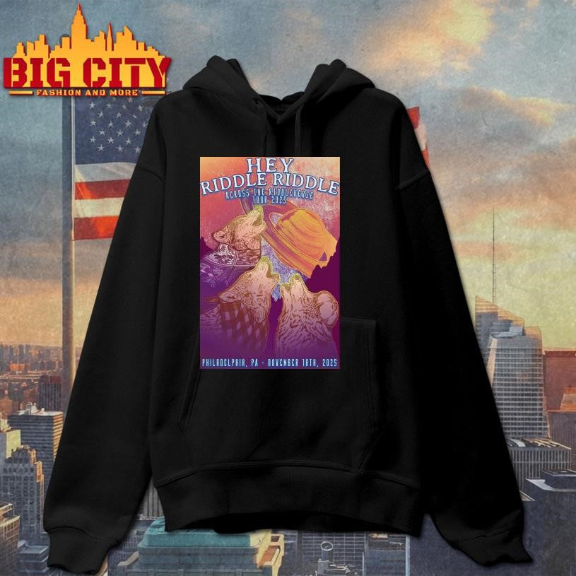 Hey Riddle Riddle Nov 18 2025 City Winery Philadelphia Poster Shirt