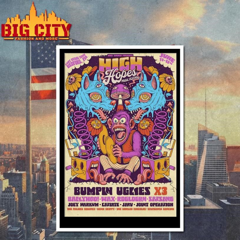 High Hopes Music Festival Jun 11-13 2026 Fort Royale Farm In Bedford PA Poster Shirt