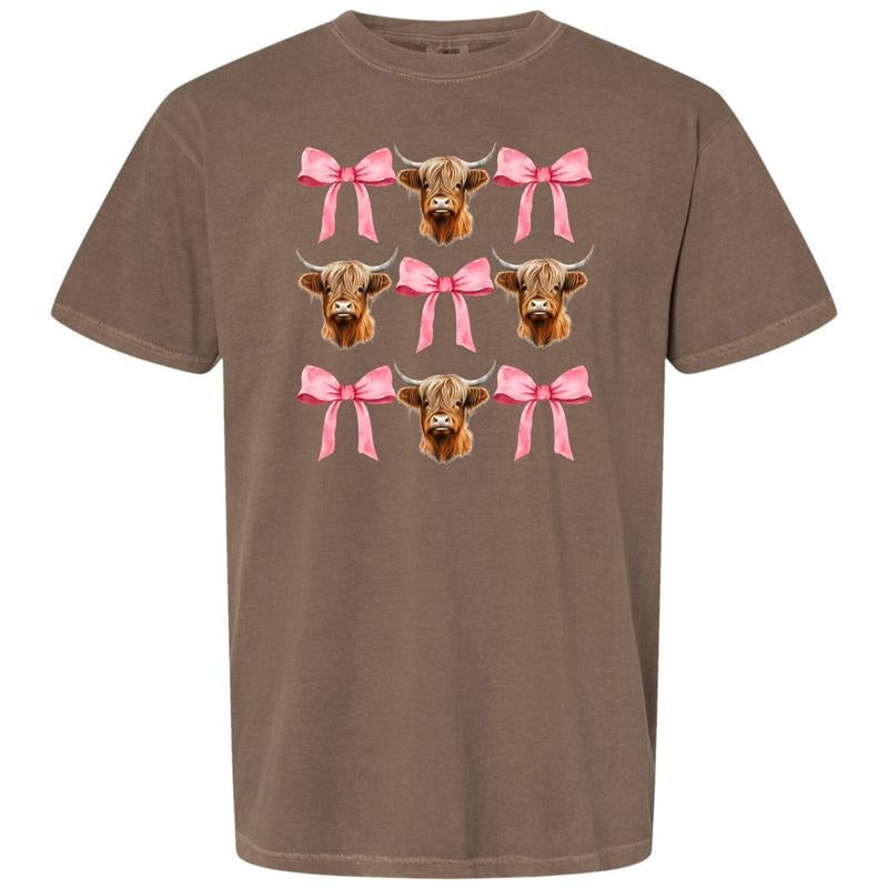 Highland Coquette Collage Comfort Colors T-Shirt 'NLB' Hoodie, Sweatshirt | CiraTrend.com