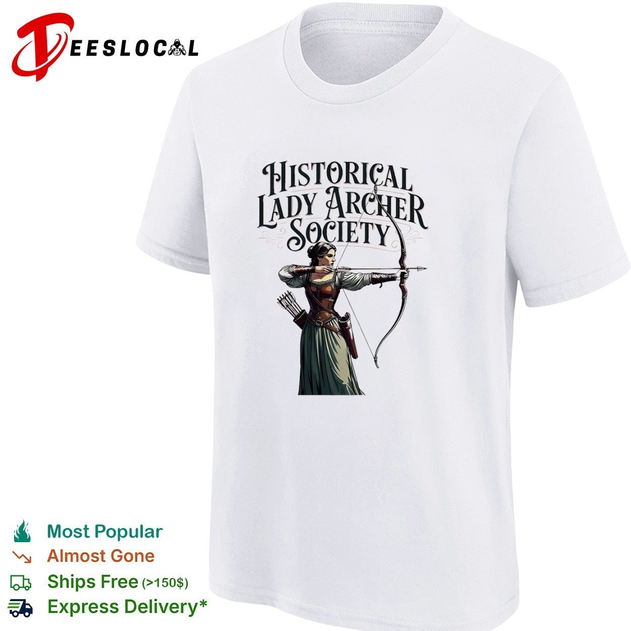 Historical lady archer society shirt
