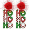 HoHoHo Glitter Earrings T-Shirts, Hoodie, Sweatshirt | CiraTrend.com