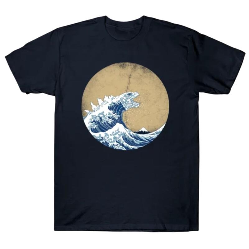Hokusai Kaiju Vintage Version Shirt, Hokusai Kaiju Merch, Gift For Fan, Anime Graphic Tshirt, Tshirt Gift Top Menswear...