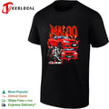 Holden Maloo R8 red car flames shirt