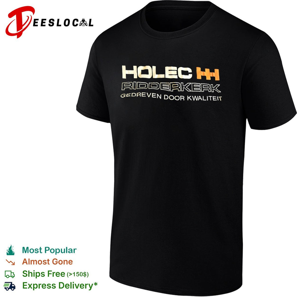 Holec Ridderkerk gedreven door kwaliteit orange logo shirt