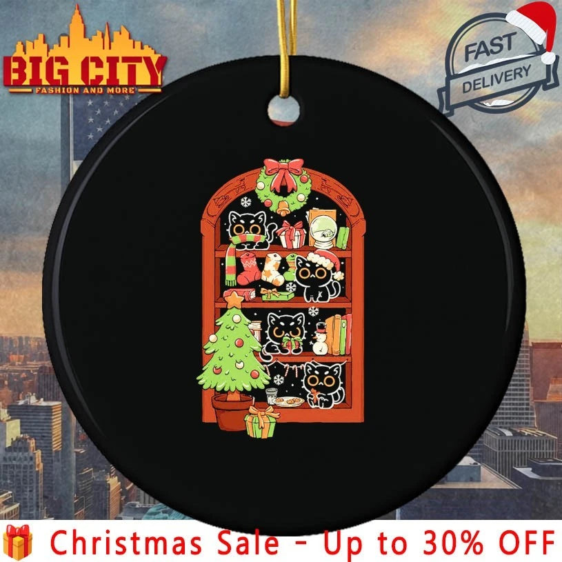 Holiday Cats on the shelf shirt