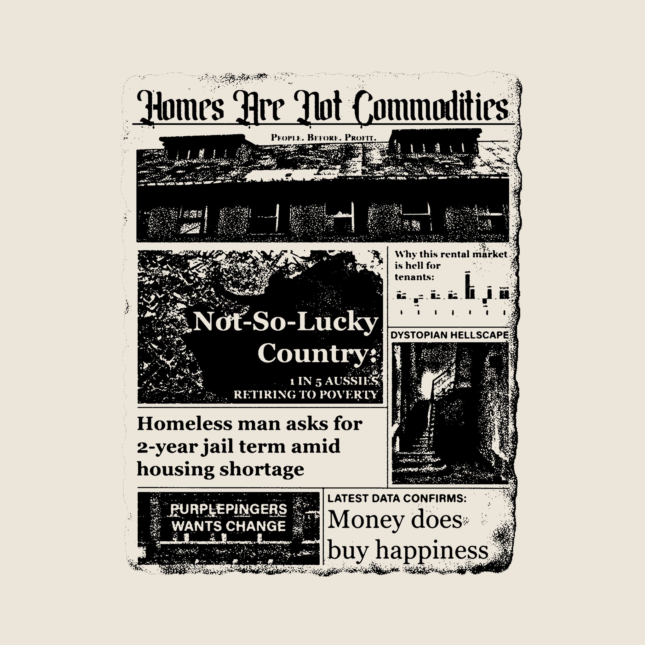Homes Are Not Commodities T-Shirts, Hoodie, Sweatshirt