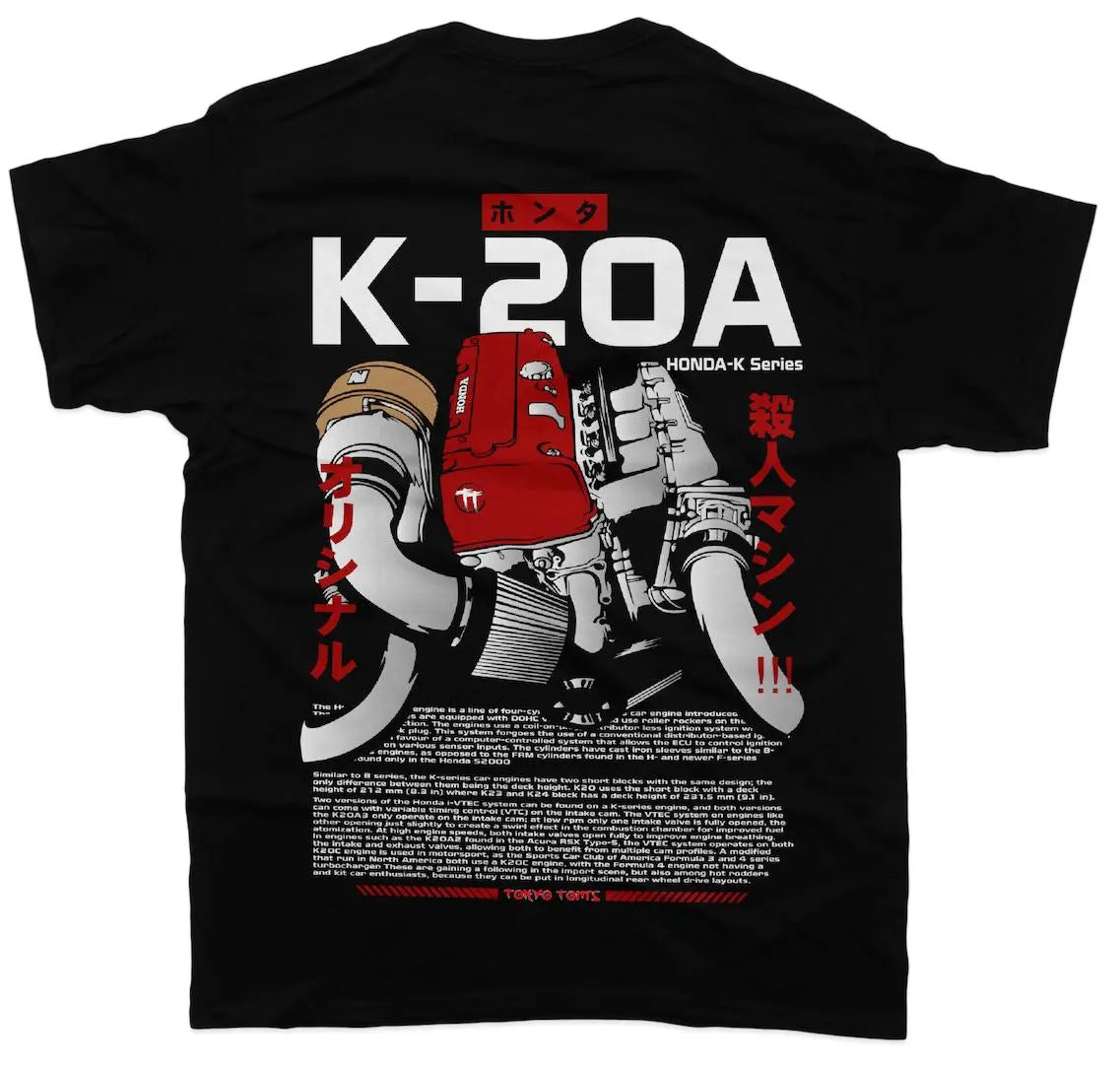 Honda K20A Engine - Unisex T-Shirt - Car Enthusiast - Drifting Drag JDM Hoodie, Sweatshirt | CiraTrend.com