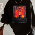 Balrogvs Gandalf The Cat T-shirt/Crewneck/Hoodie  - Unisex Medium-Heavy Fabric Loose Fit Sweatshirt | CiraTrend.com