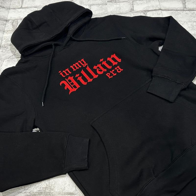 Hoodie - RED Embroidery In My Villain Era T-Shirts, Sweatshirt | CiraTrend.com