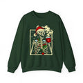 Dead Inside Skeleton With Coffee Christmas Sweatshirt/Shirt/Hoodie For Halloween Holiday, Full Color, Tee Print