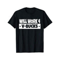 Will Work for V-Bucks Cool Gamer T-Shirt/ Hoodie Tee T-Shirt Raglan Boy's Men's Made in USA Sweatshirt | CiraTrend.com
