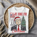 Trump I'll Be Home For Christmas Tree Tshirt/Sweatshirt/Hoodie, Retro Santa Crewneck, Gift For MyFriends, Cotton,...