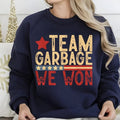 Team Garbage We Won Tshirt/Sweatshirt/Hoodie, Retro Santa Crewneck, Gift For MyFriends, Cotton, Menswear Top | CiraTrend.com