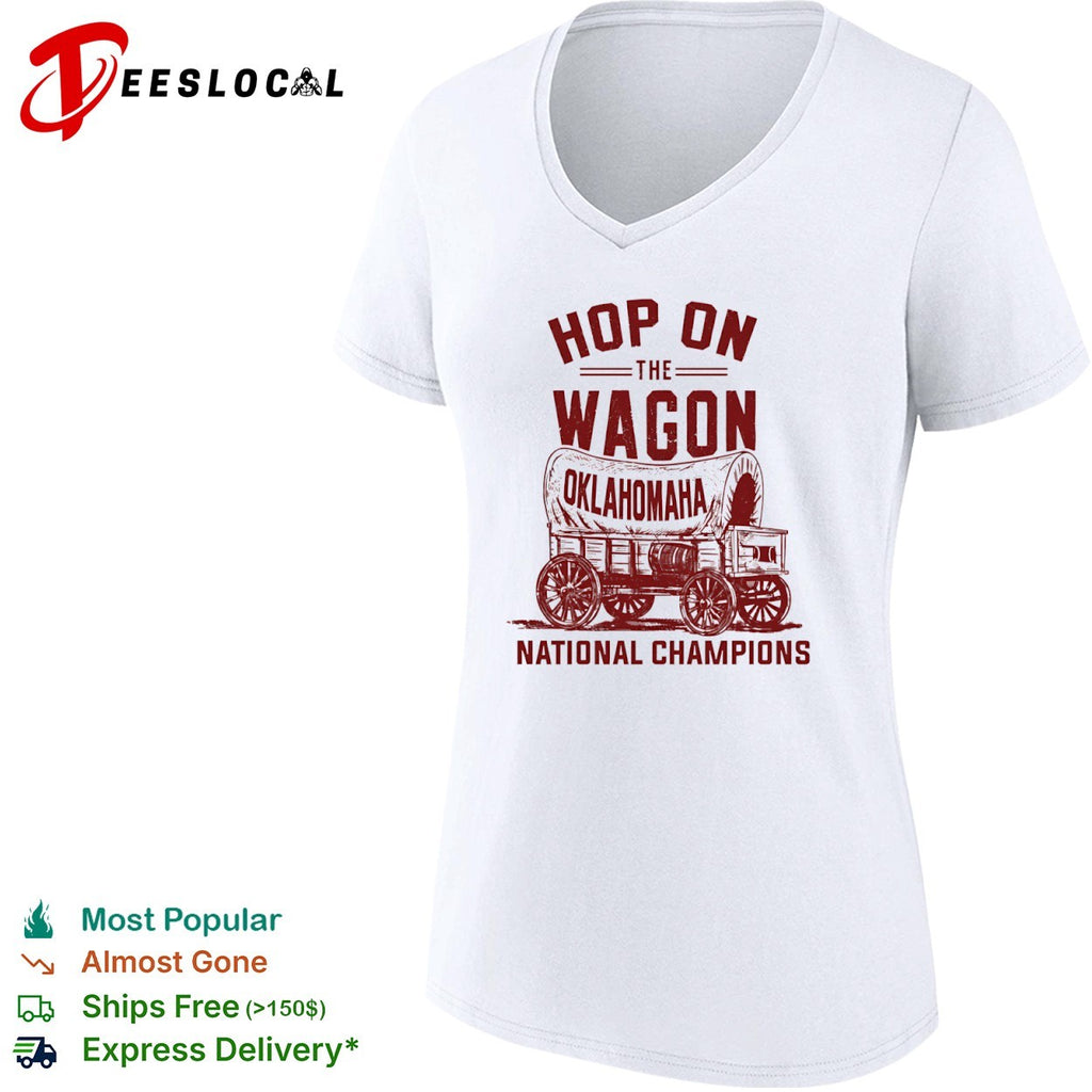 Hop On The Wagon Oklahomaha National Champions baseball shirt