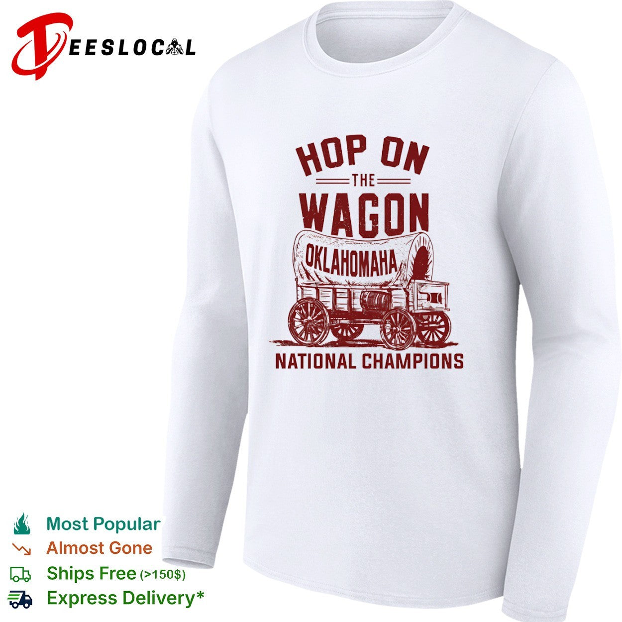 Hop On The Wagon Oklahomaha National Champions baseball shirt