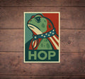 Hop Portland Frog Die Cut Sticker, Funny Sticker, Liberal, Feminism, Anti Trump, FDT, Democrat T-Shirts, Hoodie, Sweatshirt