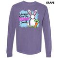 Hoppin Down Bunny Trail Long Sleeve Comfort Colors T-Shirt Hoodie, Sweatshirt | CiraTrend.com