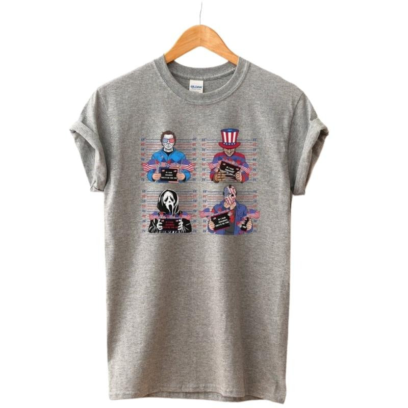 Horror 4th of July Shirt, Fourth of July Sweatshirt, Horror Movie T-Shirt, Ghostface Shirts, Horror Hoodie | CiraTrend.com