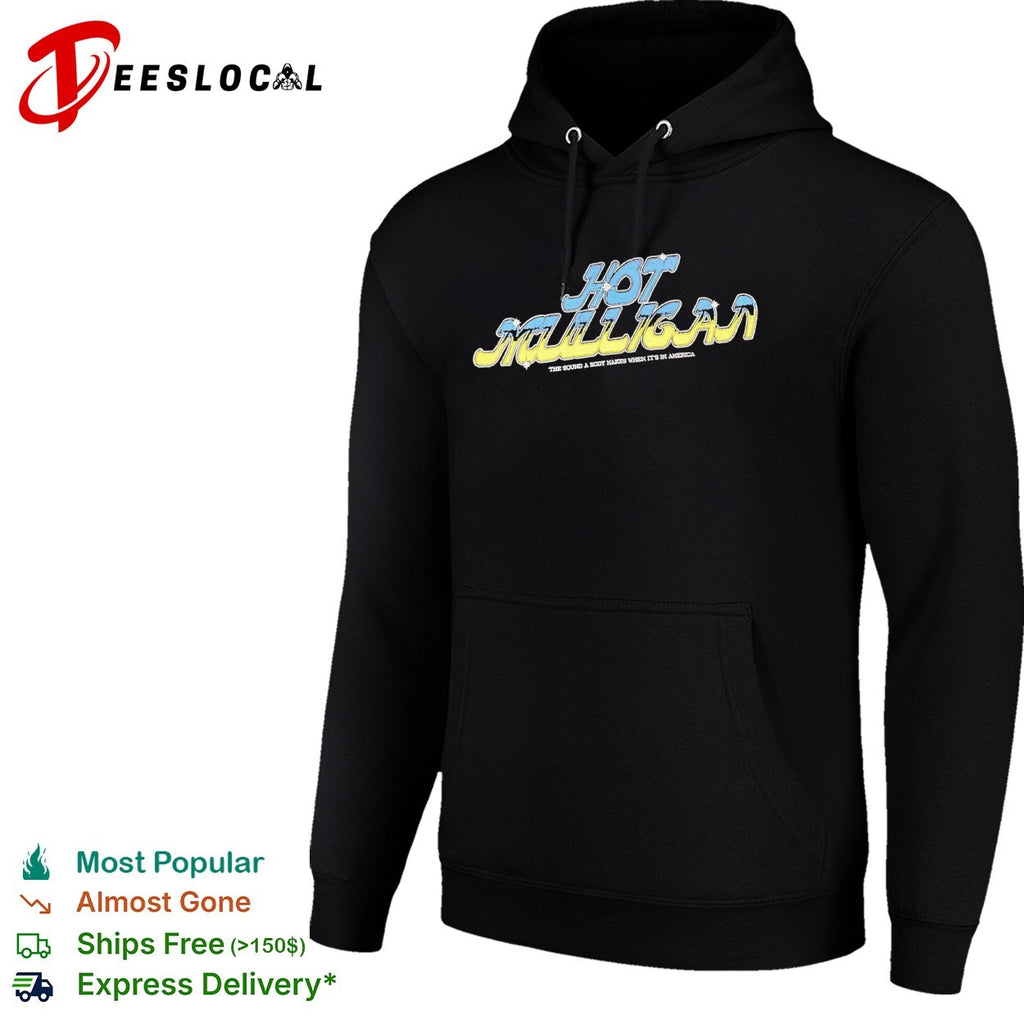 Mulligan the sound a body makes when its in America band logo music shirt