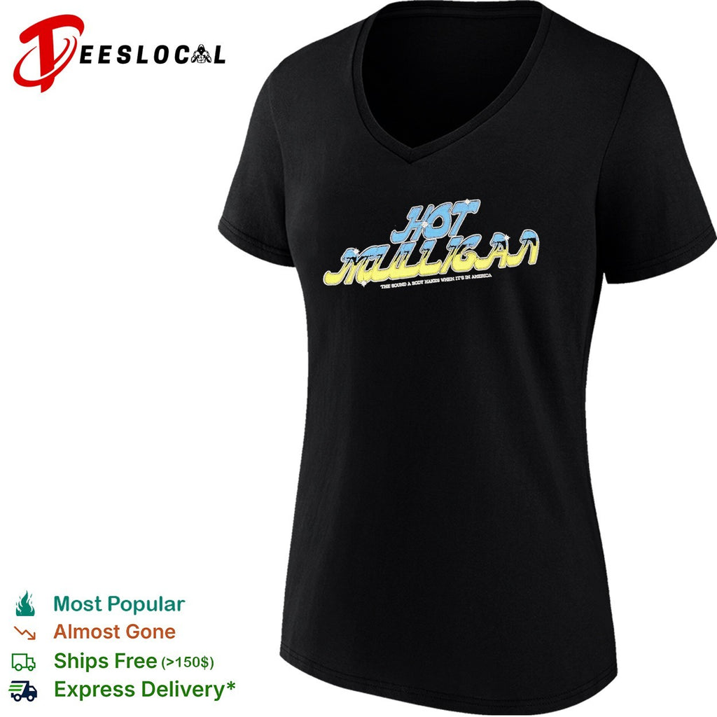 Mulligan the sound a body makes when its in America band logo music shirt