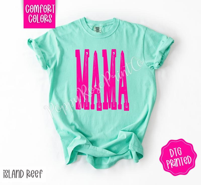 Hot Pink Mama Comfort Colors Shirt, Cute Mom Tshirt, Trendy Oversized Tee, Gift for Her Hoodie, Sweatshirt | CiraTrend.com