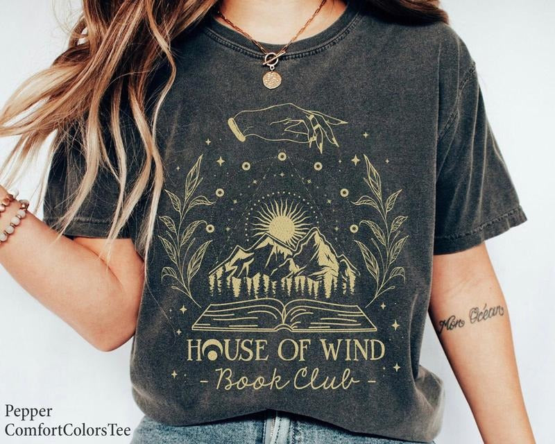 House Of Wind Book Club T-Shirt Nerd Shirt Great Gift Ideas Men Women Book Lover Hoodie, Sweatshirt | CiraTrend.com