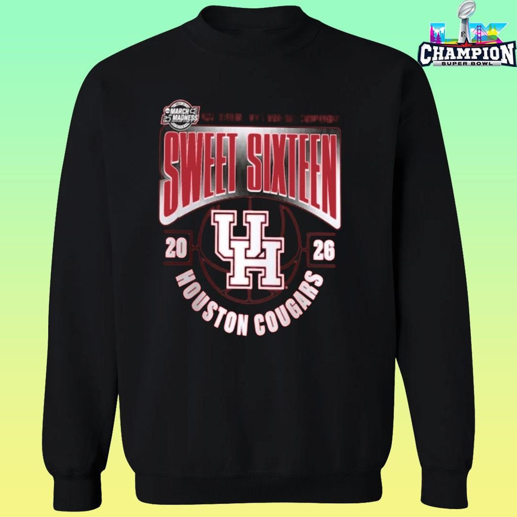 Houston Cougars Men’s Basketball 2026 Ncaa March Madness Sweet 16 Shirt