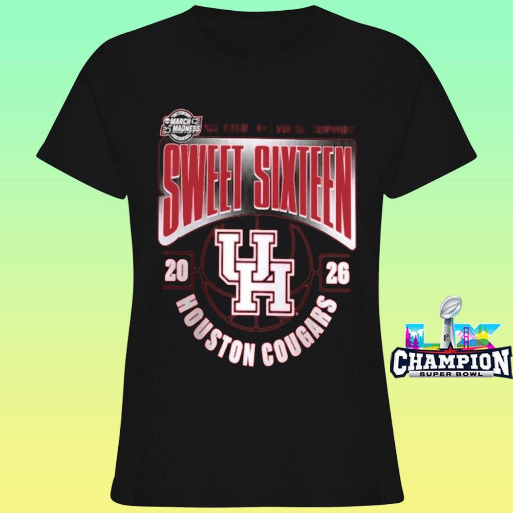 Houston Cougars Men’s Basketball 2026 Ncaa March Madness Sweet 16 Shirt
