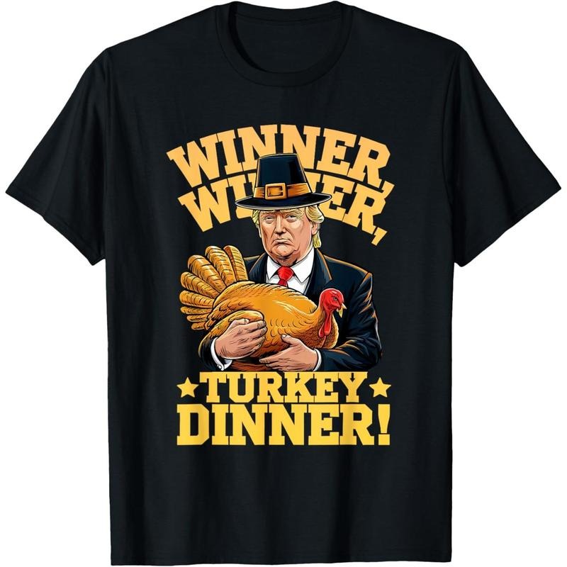 Humor Funny Trump Winner Winner Turkey Dinner Thanksgiving T-Shirt made in usa Hoodie, Sweatshirt | CiraTrend.com