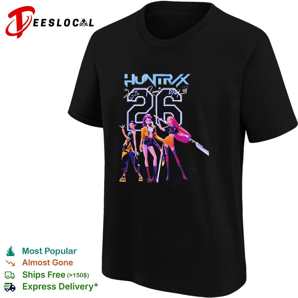 Huntrax 26 Zaye Rumi Blay ii Signatures Team Warriors Anime shirt