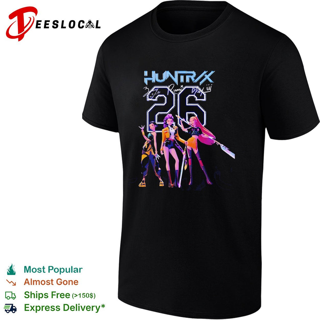 Huntrax 26 Zaye Rumi Blay ii Signatures Team Warriors Anime shirt