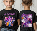 Huntrix Girls Kpop Demon Hunters Kid Shirt, Anime Comic Style Pullover Featuring Rumi Mira Zoey, Girl Magical Warrior Fan...