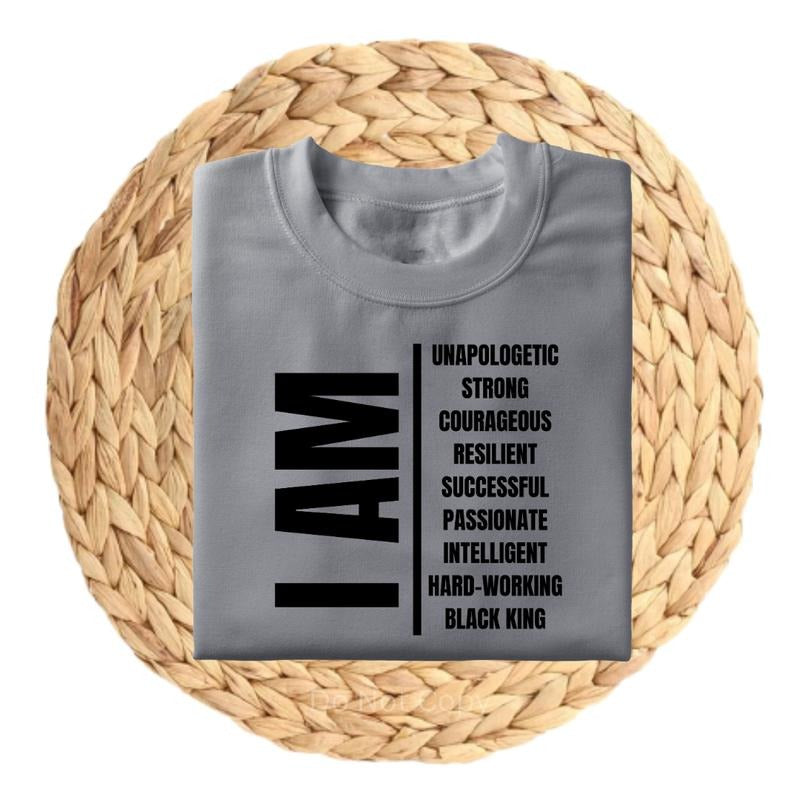 I Am Black King Screen Print Transfer T-Shirts, Hoodie, Sweatshirt | CiraTrend.com