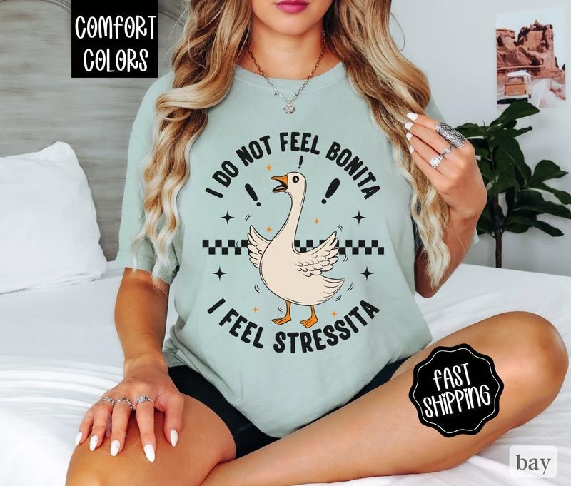 I Do Not Feel Bonita Shirt Comfort Colors, Funny Shirt, Oversized Graphic Tshirt, Vintage Tshirts Hoodie, Sweatshirt