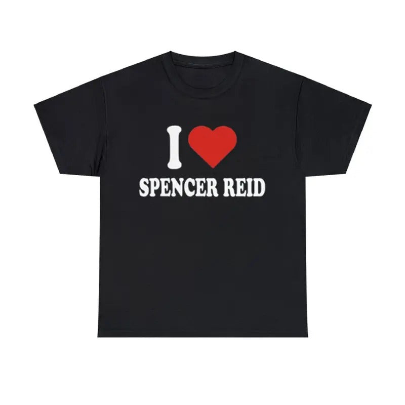 I Heart Spencer Reid T-Shirt Design, Criminal Minds Fan Gift, Matthew Gray Gubler Menswear Top Hoodie, Sweatshirt