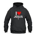 I Love Jesus I Heart Jesus Hoodie