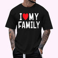 I Love My Family Gathering Reunion Celebration Heart T-Shirt