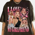 I Love My Girlfriend Shirt Custom Photo, Valentine Gift I Love My Girlfriend Custom Picture, Girlfriend Bootleg Tee...
