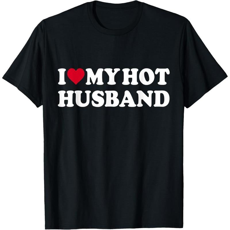 I Love My Hot Husband Funny Red Heart Love Hot Husband T-Shirt made in usa Hoodie, Sweatshirt | CiraTrend.com