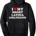 I Love My Short Latina Girlfriend GF Heart Pullover Hoodie | Unisex Hooded Sweatshirt T-Shirts | CiraTrend.com