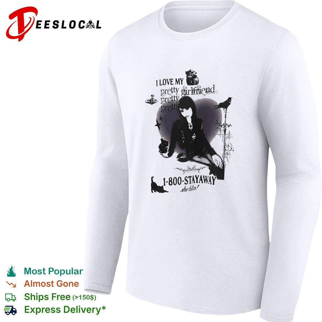I Love My pretty girlfriend 1 800 Stayaway she bites Vivienne Westwood shirt
